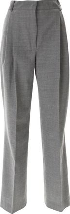 Vivetta Light Wool Trouser - Dames - Wijde Broeken - Grijs - M - Polyester - Broeken