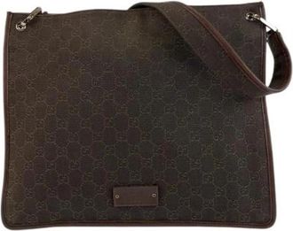 Gucci Pre-owned GG Canvas Schoudertas Pochette - Dames - Vintage Schoudertas - Bruin - ONE Size - Vintage