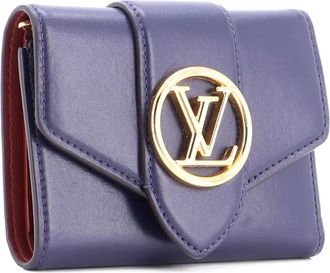 Louis Vuitton LV Pont 9 Wallet Leather Compact small wallets - Blauw
