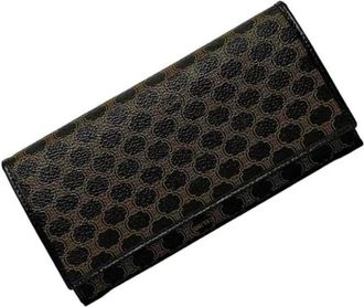 Celine Tweedehands leren portemonnees - Dames - Vintage Accessoires - Zwart - ONE Size - Leer - Vintage