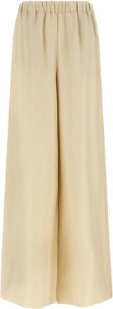 Max Mara Beige Straight Elasticated Pants