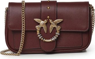 Pinko Pinko, Tassen, Dames, Rood, ONE Size, Katoen, Cross Body Bags