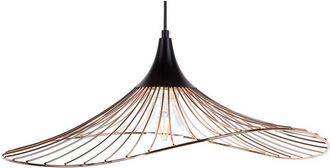 Beliani Lampada Color Rame con Paralume in Filo Design Industriale Mazaro