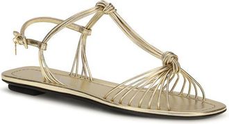 Prada Metallic Nappa Leather Sandal - Gold