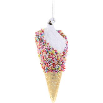 Cody Foster & Co. Sprinkles On Ice Cream Glass Ornament in Multi at Nordstrom