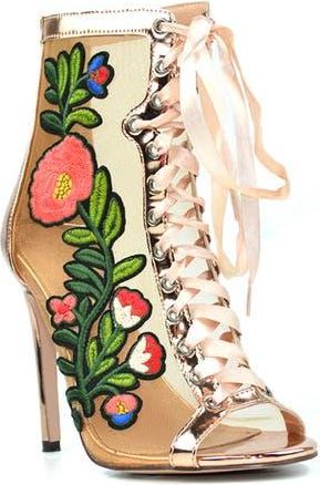 Chase + Chloe by Intouch Footwear Rhode Lace-Up Boot in Rose/Gold at Nordstrom Rack, Size 5.5