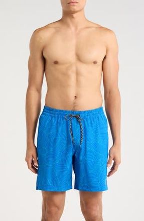 Hurley Botanic Lines Volley Swim Shorts in Hydro at Nordstrom Rack, Size X-Large