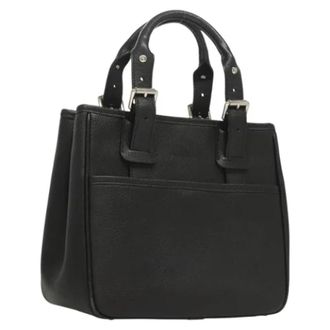Burberry Tweedehands leren handtassen - Dames - Vintage Handtas - Zwart - ONE Size - Leer - Vintage