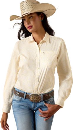 Ariat Womens VentTEK Western Shirt Long Sleeve in Pear Sorbet Kaleidoscope, Size 2X-Large, by Ariat