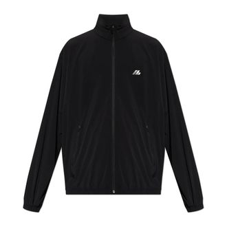 Balenciaga Light Jackets, male, Black, Size: 2XL Lightweight jacket with printed logo