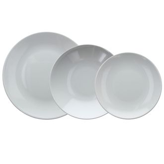 Tognana Tognana Natural Love, Servizio Piatti 18 Pezzi Per 6 Persone, Stoneware, Grigio