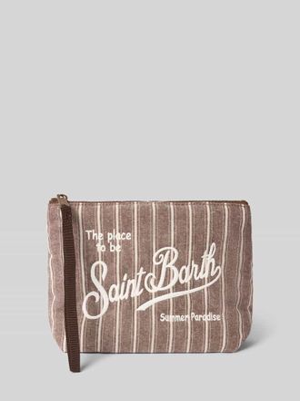 MC2 Saint Barth Kosmetiktasche aus Baumwolle mit Rei&szlig;verschluss Modell Aline in Dunkelbraun, Gr&ouml;&szlig;e 1