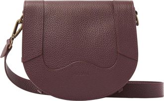 VIA VAI Mae Lizzy bordeaux crossbody tas - Dames - Schoudertassen - Rood - ONE Size - Leer - Tassen