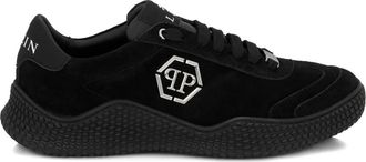 Philipp Plein suede hexagon runner trainers - Black