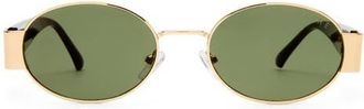 AIRE Mars II 51mm Oval Sunglasses in Gold /Dark Tort at Nordstrom
