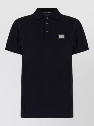 Dolce & Gabbana piquet shirt featuring polo collar