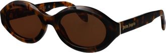 Palm Angels Daly Zonnebril - unisex - Zonnebrillen - Bruin - 53 MM - Accessoires