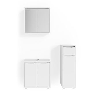 Vicco Conjunto De Muebles De Ba&ntilde;o Ruben, Blanco, 3 Piezas, Vicco