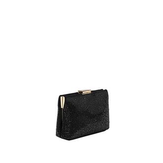 Anna Cecere Clutch de ceremonia en tejido y strass - Bags - Mujer - Negro - ONE SIZE