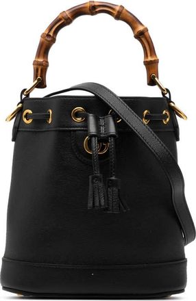 Gucci Pre-owned Gucci Mini Calfskin Bamboo Diana Bucket Bag Ladies 724667 498879