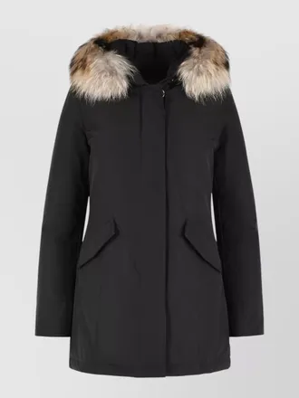 Woolrich cotton blend puffer parka