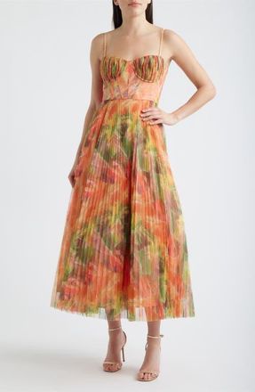 Hutch Pleated Cocktail Dress in Multi at Nordstrom, Size 14