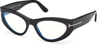 Tom Ford Optical Frame - Dames - Brillen - Zwart - 55 MM - Accessoires