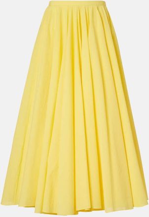 Jacquemus Paysan asymmetric cotton-blend midi skirt