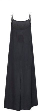 Uma Wang Womens Navy Blue Viscose Anaya Midi Dress