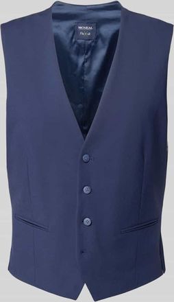 Mc Neal Slim Fit Weste mit Paspeltaschen in Marine, Größe 44