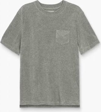 OAS Unisex Short Sleeve Terry Tee In Gray