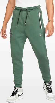 Nike Jordan logo-detail drawstring track pants - Verde