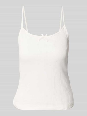 Pieces Regular Fit Top aus reiner Baumwolle Modell MARIE in Offwhite, Gr&ouml;&szlig;e XL