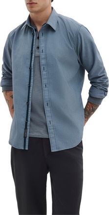 Rag & Bone Tomlin Cotton Dobby Button-Up Shirt in Sal at Nordstrom, Size Xx-Large