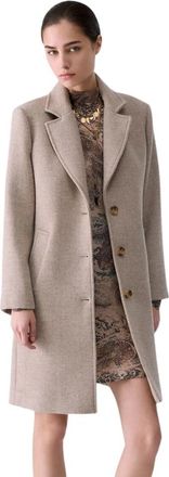 Liu Jo Midi Jas - Dames - Mantel - Beige - M - Wol - Jassen