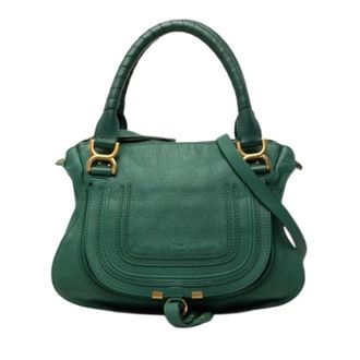 Chlo&eacute; Pre-owned Marcie Handtas - Dames - Pre-owned - Groen - Maat: ONE Size Leer
