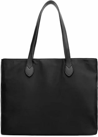 Generic Women Shoulder Bags Trendy Fashion Tote Ladies Business Briefcases Handbags Satchels Large Capacity Bag(Black)