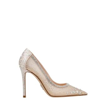 Steve Madden Pumps, female, Beige, Size: 8 1/2 US Champagne Pointed Stiletto Flat Shoes