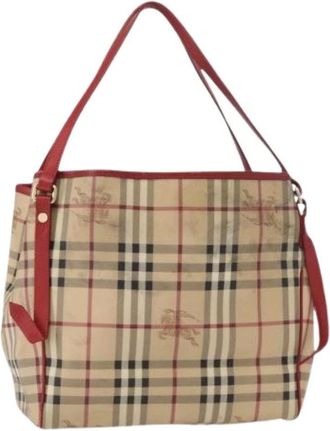 Burberry Pre-owned Shoulder Bags, female, Beige, Size: ONE SIZE Pre-owned Vintage Tote Bag