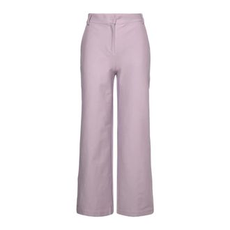 Max Mara Dames, Broeken, Paars, Maat: S Katoen