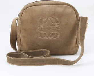 Loewe Beige Leather Shoulder Bag Tote Bag (Pre-Owned)