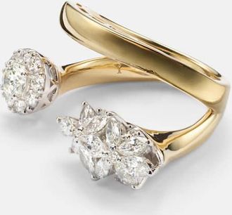 Yeprem Golden Strada 18kt yellow and white gold ring with diamonds