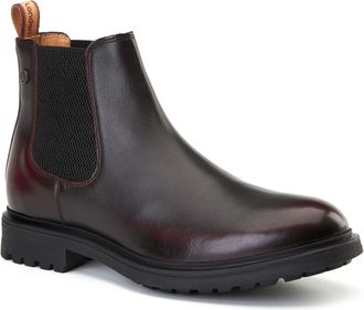 Base London Roebuck Leather Mens Bordo Boots - Wine - Size UK 12