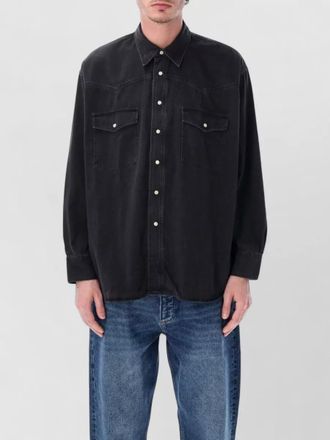 STUDIO NICHOLSON western denim shirt long sleeves collar buttons