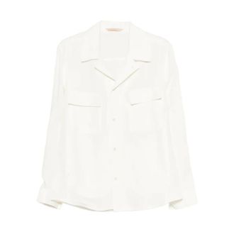 BRIGLIA 1949 John Shirt Jacket - Heren - Overhemden - Wit - Maat: M Linnen