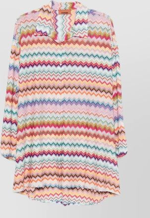 Missoni relaxed fit long sleeve collared top
