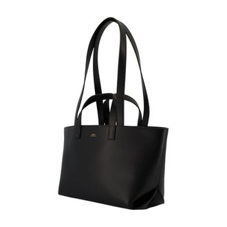 A.P.C. Womens Le Drummer Shoulder Bag Black Cowhide