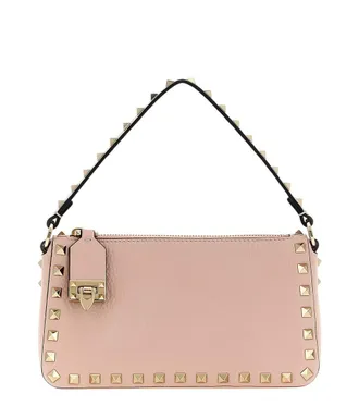 Valentino Garavani Pink Rockstud Small Shoulder Bag