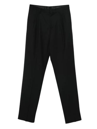 Lardini pleated trousers - men - Wool - 50 - Black