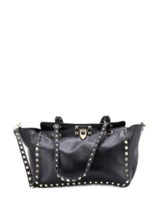 Valentino Garavani Rockstud Soft Leather Small tote bag - Nero